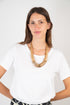 Elegant Noelani necklace - metallic
